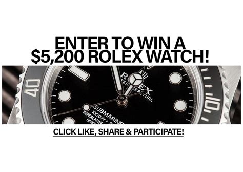 win a rolex watch.